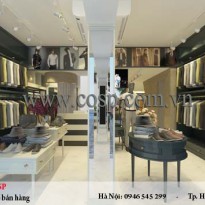 Thiết kế cửa hàng quần áo nam cao cấp Anh Trung - Quán Thánh